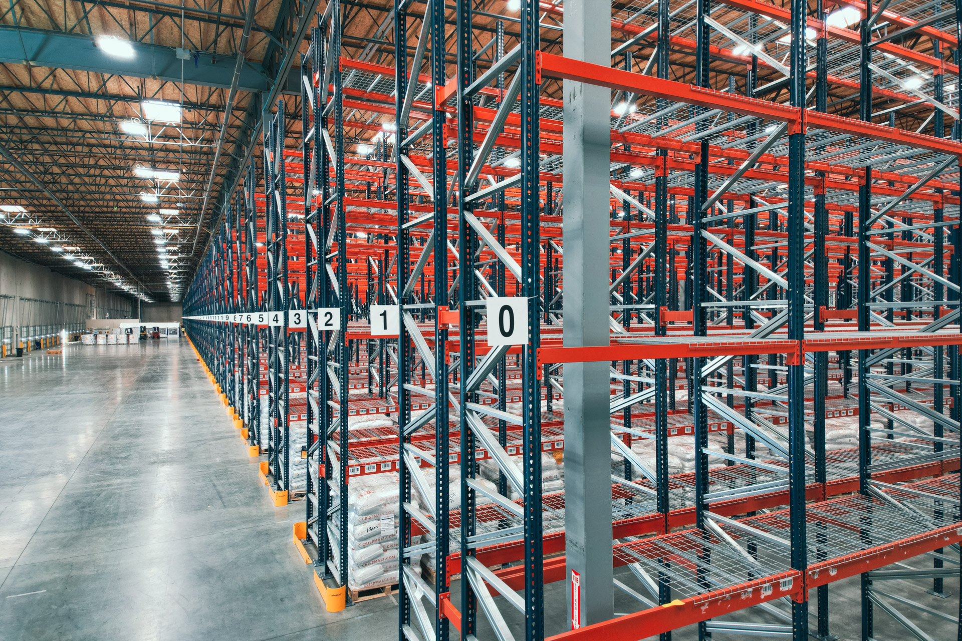 Industrial pallet racking warehouse in Greenfield Wisconsin